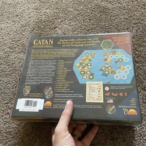 CATAN - Explorers & Pirates - Game Expansion - for MFG3061 - Made in USA - Picture 3 of 4